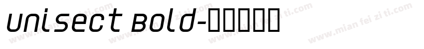 Unisect Bold字体转换